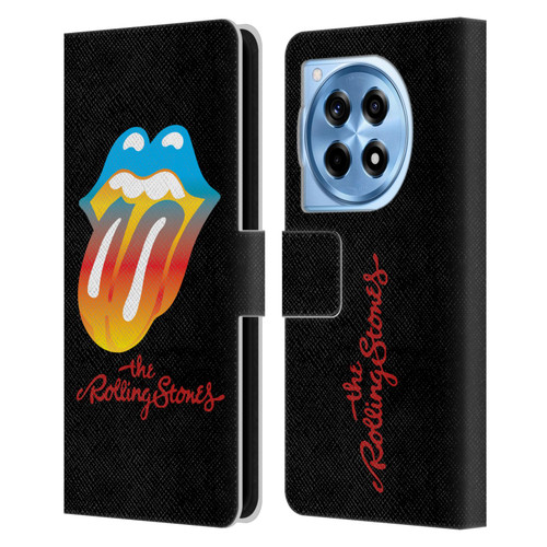 The Rolling Stones Graphics Rainbow Tongue Leather Book Wallet Case Cover For OnePlus 12R