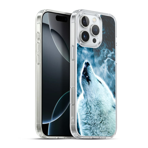 Simone Gatterwe Animals 2 Howling Wolf Soft Gel Case for Apple iPhone 16 Pro Max & MagSafe