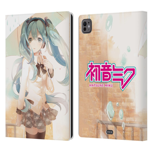 Hatsune Miku Graphics Rain Leather Book Wallet Case Cover For Apple iPad Pro 11 M4 2024