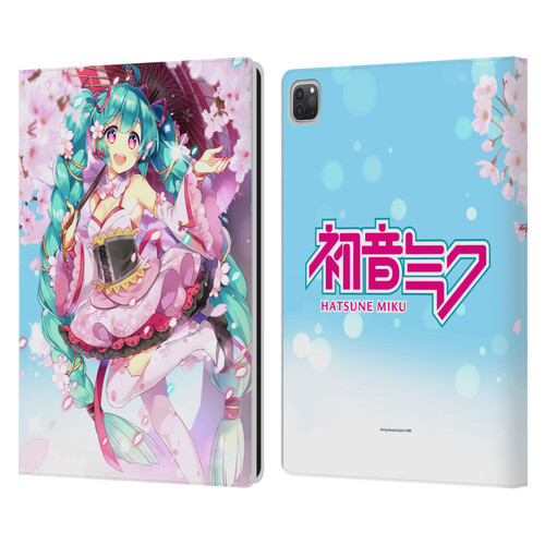 Hatsune Miku Graphics Sakura Leather Book Wallet Case Cover For Apple iPad Pro 13 M4 2024