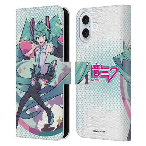 Hatsune Miku Graphics Pastels Leather Book Wallet Case Cover For Apple iPhone 16 Plus