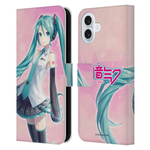 Hatsune Miku Graphics Star Leather Book Wallet Case Cover For Apple iPhone 16 Plus