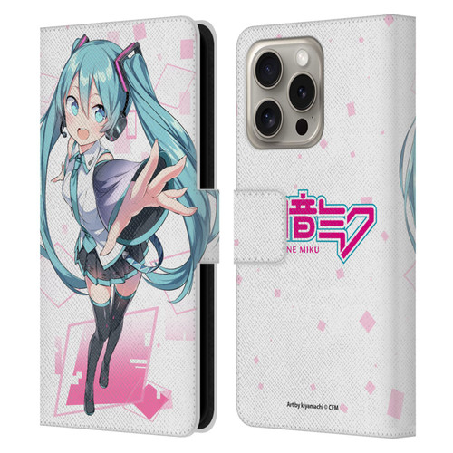 Hatsune Miku Graphics Cute Leather Book Wallet Case Cover For Apple iPhone 16 Pro