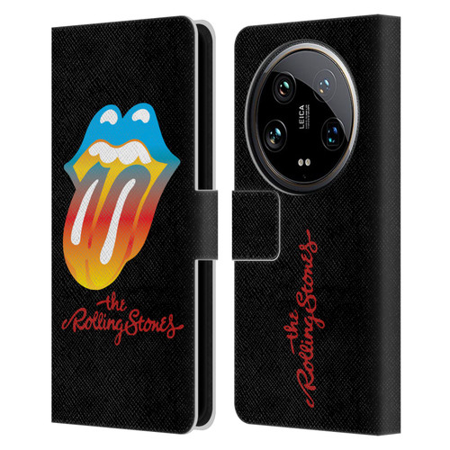 The Rolling Stones Graphics Rainbow Tongue Leather Book Wallet Case Cover For Xiaomi 14 Ultra