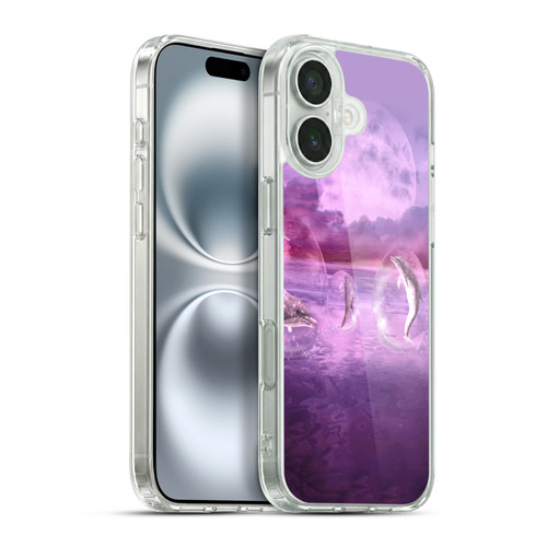 Simone Gatterwe Dolphins Dream Of Dolphins Soft Gel Case for Apple iPhone 16 Plus & MagSafe