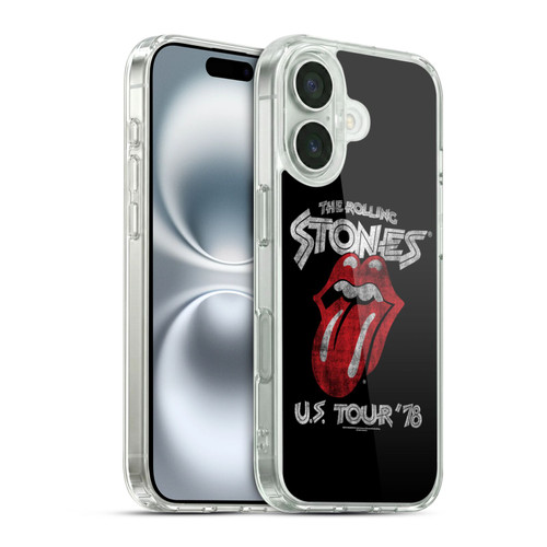 The Rolling Stones Key Art US Tour 78 Soft Gel Case for Apple iPhone 16 & MagSafe