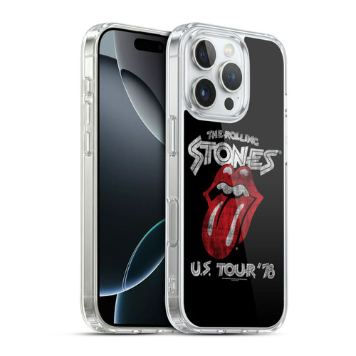 The Rolling Stones Key Art US Tour 78 Soft Gel Case for Apple iPhone 16 Pro & MagSafe