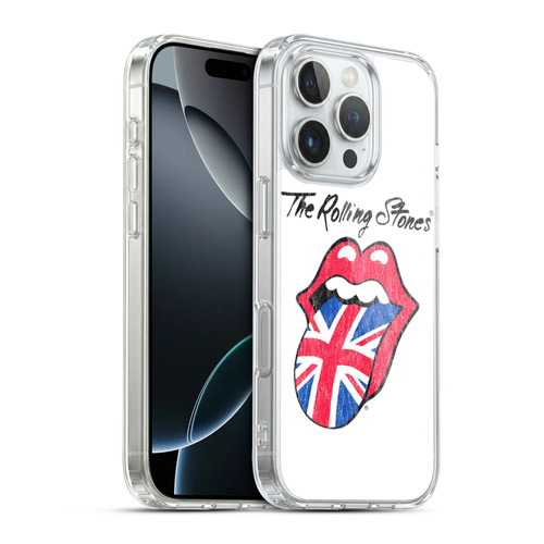 The Rolling Stones Key Art UK Tongue Soft Gel Case for Apple iPhone 16 Pro & MagSafe
