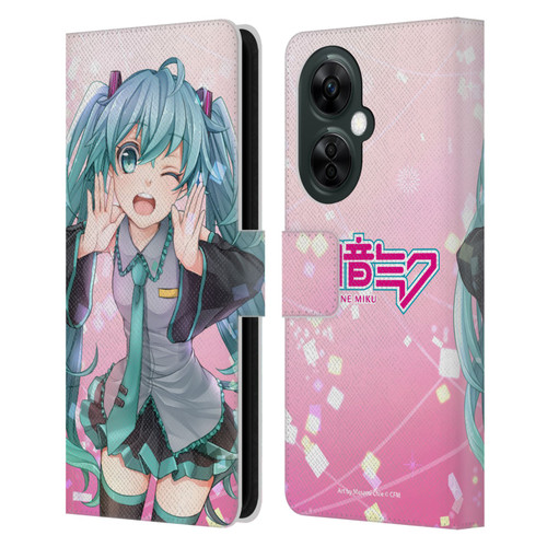 Hatsune Miku Graphics Wink Leather Book Wallet Case Cover For OnePlus Nord CE 3 Lite 5G