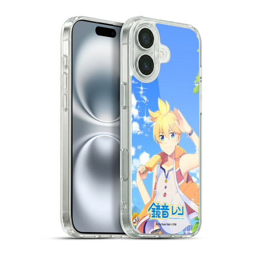 Hatsune Miku Characters Kagamine Len Soft Gel Case for Apple iPhone 16 Plus