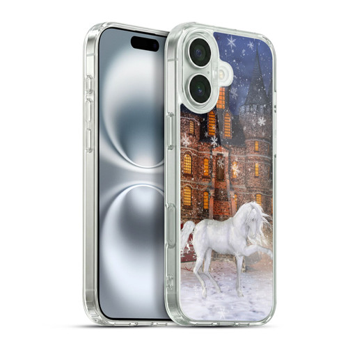 Simone Gatterwe Horses Christmas Time Soft Gel Case for Apple iPhone 16 Plus & MagSafe