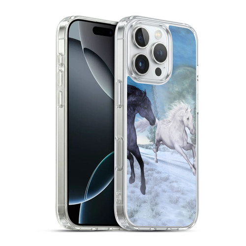 Simone Gatterwe Horses Freedom In The Snow Soft Gel Case for Apple iPhone 16 Pro & MagSafe