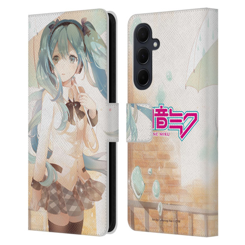 Hatsune Miku Graphics Rain Leather Book Wallet Case Cover For Samsung Galaxy A35 5G