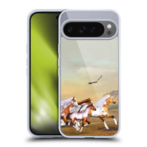Simone Gatterwe Horses Wild Herd Soft Gel Case for Google Pixel 9 Pro XL