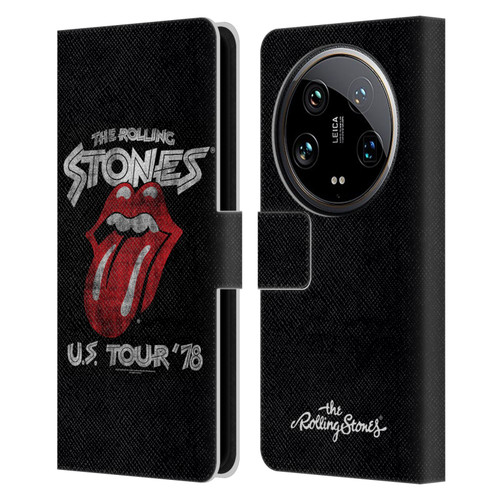 The Rolling Stones Key Art Us Tour 78 Leather Book Wallet Case Cover For Xiaomi 14 Ultra