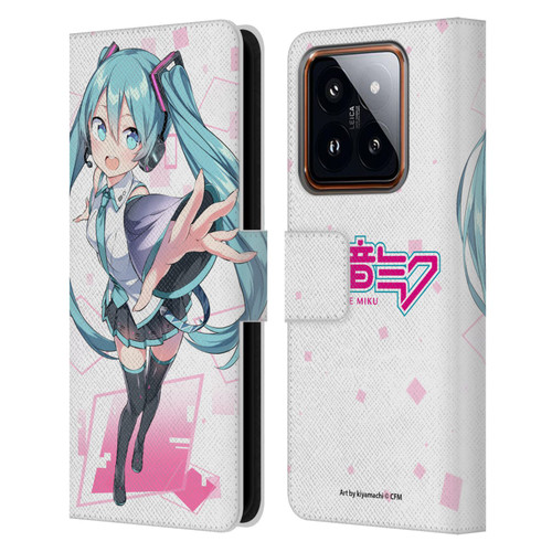 Hatsune Miku Graphics Cute Leather Book Wallet Case Cover For Xiaomi 14