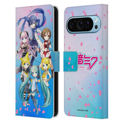 Hatsune Miku Virtual Singers Sakura Leather Book Wallet Case Cover For Google Pixel 9 / Pixel 9 Pro