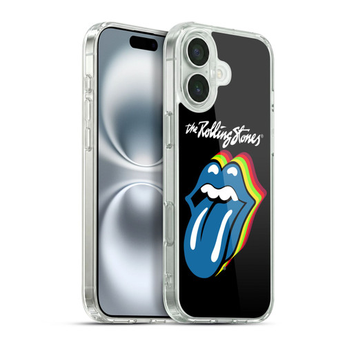 The Rolling Stones Licks Collection Pop Art 2 Soft Gel Case for Apple iPhone 16 Plus