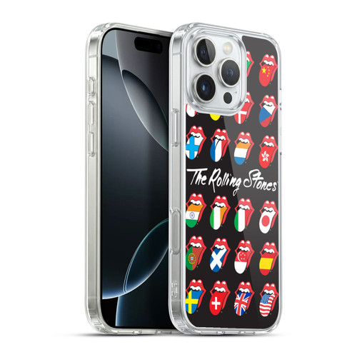 The Rolling Stones Licks Collection Flag Poster Soft Gel Case for Apple iPhone 16 Pro Max