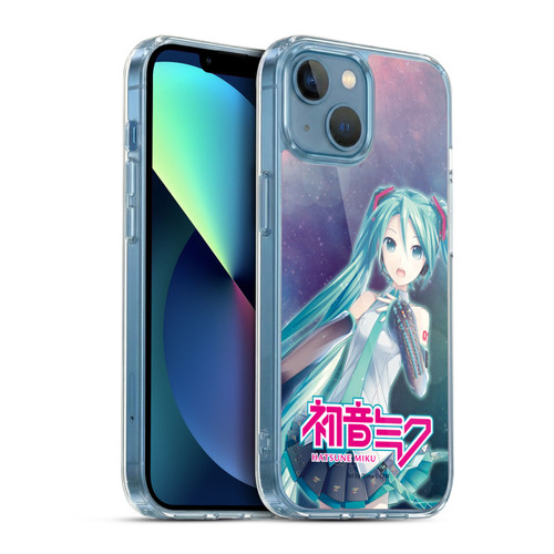 Hatsune Miku Graphics Nebula Soft Gel Case for Apple iPhone 13 Mini & MagSafe