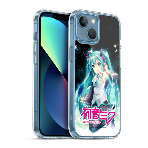 Hatsune Miku Graphics Night Sky Soft Gel Case for Apple iPhone 13 Mini & MagSafe