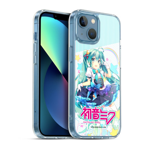 Hatsune Miku Graphics Stars And Rainbow Soft Gel Case for Apple iPhone 13 Mini & MagSafe