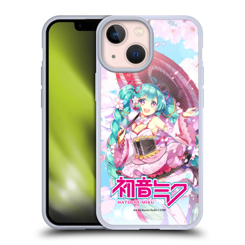Hatsune Miku Graphics Sakura Soft Gel Case for Apple iPhone 13 Mini