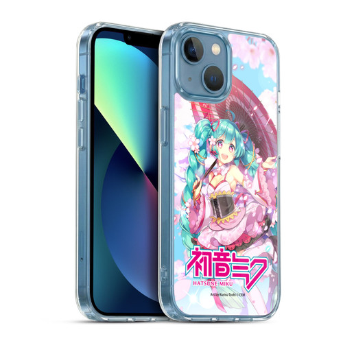Hatsune Miku Graphics Sakura Soft Gel Case for Apple iPhone 13 Mini & MagSafe