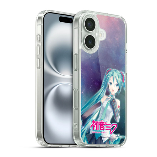 Hatsune Miku Graphics Nebula Soft Gel Case for Apple iPhone 16 & MagSafe