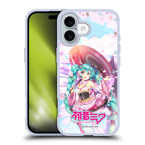 Hatsune Miku Graphics Sakura Soft Gel Case for Apple iPhone 16