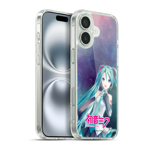 Hatsune Miku Graphics Nebula Soft Gel Case for Apple iPhone 16 Plus & MagSafe