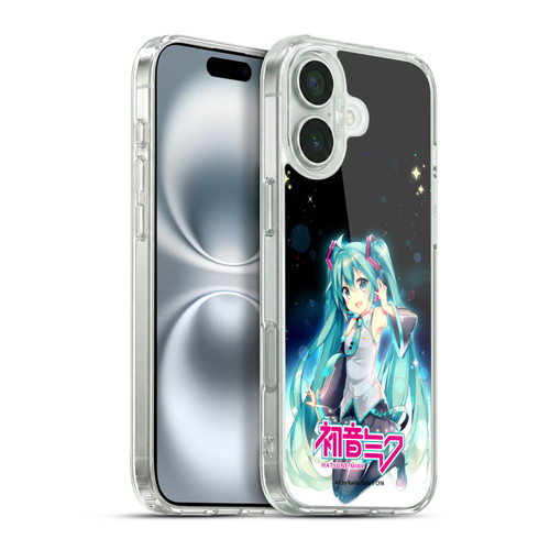 Hatsune Miku Graphics Night Sky Soft Gel Case for Apple iPhone 16 Plus & MagSafe