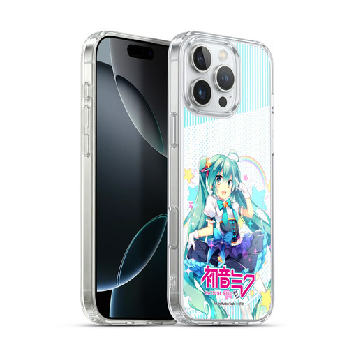 Hatsune Miku Graphics Stars And Rainbow Soft Gel Case for Apple iPhone 16 Pro Max & MagSafe