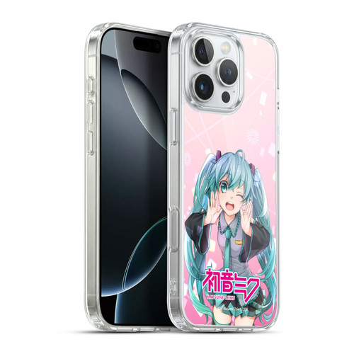 Hatsune Miku Graphics Wink Soft Gel Case for Apple iPhone 16 Pro Max & MagSafe
