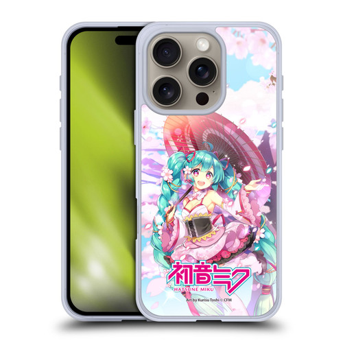 Hatsune Miku Graphics Sakura Soft Gel Case for Apple iPhone 16 Pro