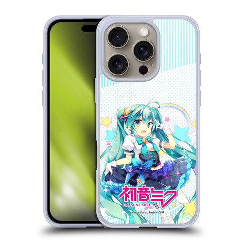 Hatsune Miku Graphics Stars And Rainbow Soft Gel Case for Apple iPhone 16 Pro
