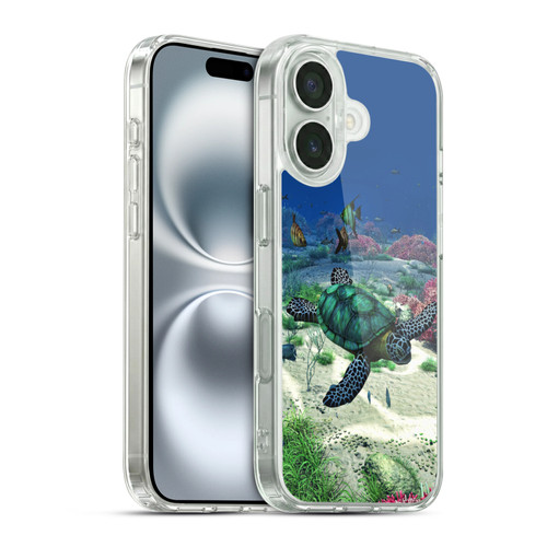Simone Gatterwe Life In Sea Turtle Soft Gel Case for Apple iPhone 16 & MagSafe