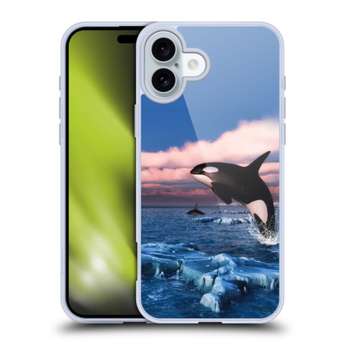 Simone Gatterwe Life In Sea Killer Whales Soft Gel Case for Apple iPhone 16 Plus