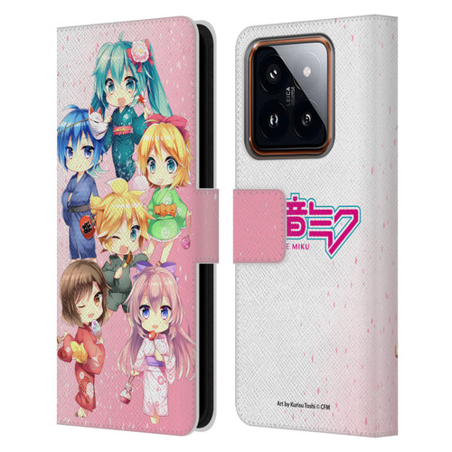 Hatsune Miku Virtual Singers Characters Leather Book Wallet Case Cover For Xiaomi 14