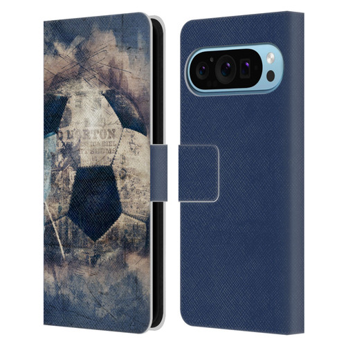 Simone Gatterwe Vintage And Steampunk Grunge Soccer Leather Book Wallet Case Cover For Google Pixel 9 / Pixel 9 Pro