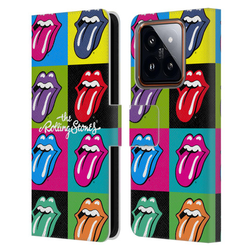 The Rolling Stones Licks Collection Pop Art 1 Leather Book Wallet Case Cover For Xiaomi 14