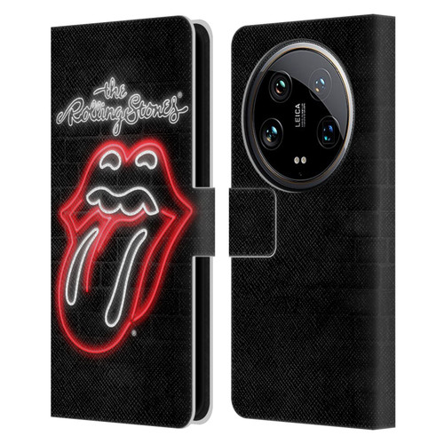 The Rolling Stones Licks Collection Neon Leather Book Wallet Case Cover For Xiaomi 14 Ultra