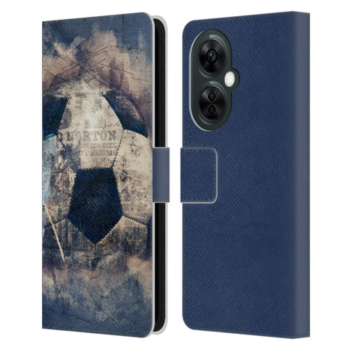 Simone Gatterwe Vintage And Steampunk Grunge Soccer Leather Book Wallet Case Cover For OnePlus Nord CE 3 Lite 5G