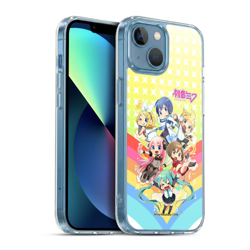 Hatsune Miku Virtual Singers Rainbow Soft Gel Case for Apple iPhone 13 Mini