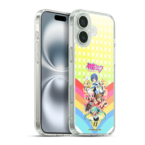 Hatsune Miku Virtual Singers Rainbow Soft Gel Case for Apple iPhone 16 Plus & MagSafe