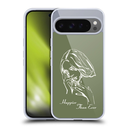 Billie Eilish Happier Than Ever Album Stencil Green Soft Gel Case for Google Pixel 9 Pro XL
