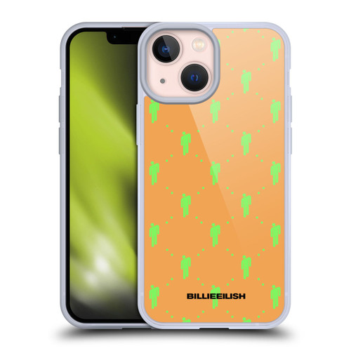 Billie Eilish Key Art Blohsh Pattern Soft Gel Case for Apple iPhone 13 Mini