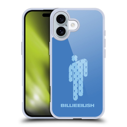 Billie Eilish Key Art Blohsh Blue Soft Gel Case for Apple iPhone 16