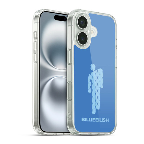 Billie Eilish Key Art Blohsh Blue Soft Gel Case for Apple iPhone 16 & MagSafe