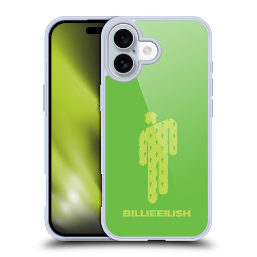Billie Eilish Key Art Blohsh Green Soft Gel Case for Apple iPhone 16 & MagSafe